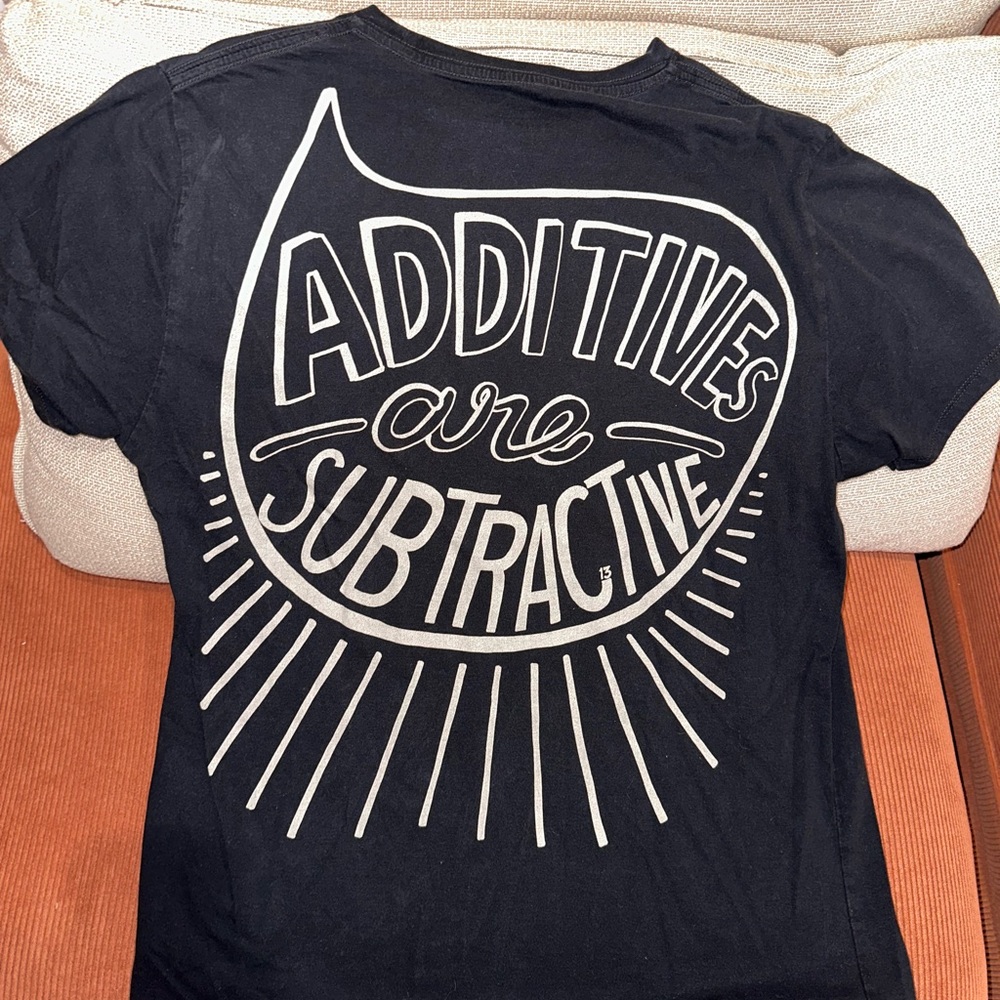 Chipotle Employee Shirt 2013 *Additives are Subtractive*